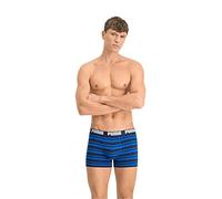 PUMA Men Everyday Striped Boxers, Ropa interior Hombre, Azul 601, S
