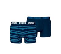 PUMA Men Everyday Striped Boxers Ropa Interior, Azul Vaquero, M Hombre