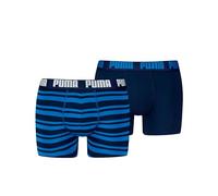 PUMA Men Everyday Striped Boxers, Ropa Interior Hombre, True Blue Combo, L