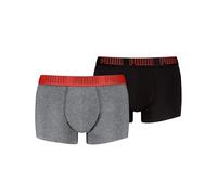 PUMA Men Everyday Trompa, Mid Grey Melange/Orange, L (Pack de 2) de los Hombres