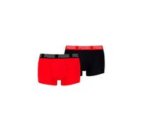 PUMA Calzoncillos Tipo bóxer para Hombre, para Uso Diario, Paquete de 2 Unidades, Color: Rojo/Negro, Talla M, Czerwony, M