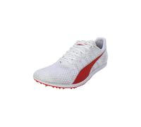 PUMA Evospeed Distance 11, Track and Field Shoe Hombre, White Red-Metallic Silver, 44 EU