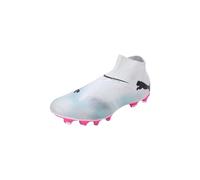 Puma Men Future 7 Match+ Ll Fg/Ag Soccer Shoes, Puma White-Puma Black-Poison Pink, 47 EU