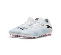 Puma Men Future 7 Match Mg Soccer Shoes, Puma White-Puma Black-Poison Pink, 46 EU