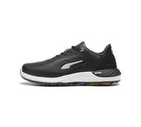 PUMA Phantomcat Nitro +, Golf Shoe Hombre, Black Silver-Yellow Sizzle, 40.5 EU