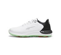 Puma Men PHANTOMCAT Nitro™ + Golf Shoe, Puma White-Puma Black-Fluro Green PES, 42 EU