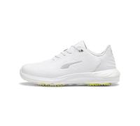 Puma Men PHANTOMCAT Nitro™ + Golf Shoe, Puma White-Puma Silver-Ash Gray, 40.5 EU