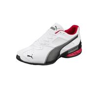 PUMA Men Tazon 6 FM Road Running Shoes, Puma White-Puma Black-Puma Silver, 42.5 EU