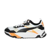 Puma Men Trinity Sneakers, Puma White-Puma Black-Vapor Gray-Clementine, 37.5 EU