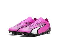 Botas de fútbol Puma Ultra Match MG Rosa Blanco 42