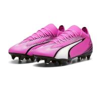 PUMA Ultra Match MXSG, Soccer Shoe Hombre, Poison Pink White Black, 44 EU