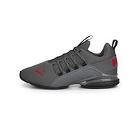 PUMA Men's Axelion Sneaker, Refresh Black-Cool Dark Gray Red, 7.5