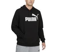 Puma Men's Big & Tall Essentials Big Logo Fleece Hoodie, Cotton Black, XX-Large