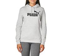 PUMA Men's Essentials Logo Fleece Hoodie, Light Gray Heather, Small