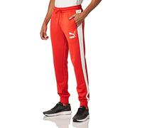 PUMA Men's Iconic T7 Track Pants, High Risk Red, X-Large