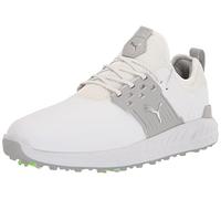 PUMA Men's Ignite Articulate Golf Shoe, White Silver/High-Rise, 9 Wide