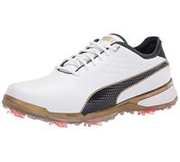 Puma Men's Proadapt Delta Golf Shoe, Puma White-Navy Blazer, 8.5M