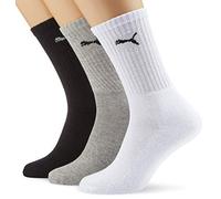 Calcetines Puma Crew 3P Blanco-Negro-Gris 47 - 49