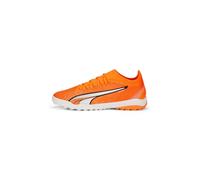 PUMA Men's Sport Shoes ULTRA MATCH TT Soccer Shoes, ULTRA ORANGE-PUMA WHITE-BLUE GLIMMER, 44