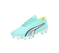 PUMA Men's Sport Shoes ULTRA PLAY FG/AG Soccer Shoes, ELECTRIC PEPPERMINT-PUMA WHITE-FAST YELLOW, 44.5