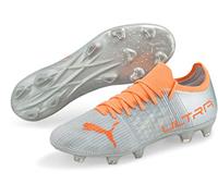 PUMA - Mens Ultra 3.4 Fg/Ag Shoes, Size: 7 M US, Color: Diamond Silver/Neon Citrus