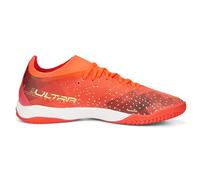 PUMA Men's Ultra Match Indoor Training Sneaker, Fiery Coral-Fizzy Light Black, 8