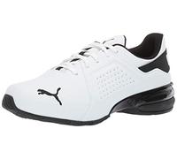 Puma Men's Viz Runner Sneaker, Blanco y Negro, 45 EU