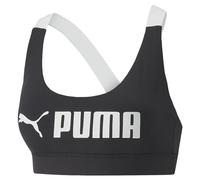 Sujetador Deportivo Puma Negro Blanco Multicolor - Talla: S