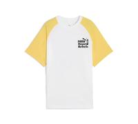 PUMA MID90S Graphic tee II B, Camisetas Niños, PUMA White-Sunny Yellow,