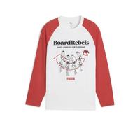 PUMA MID90S Longsleeve tee B, Camisetas Niños, PUMA White, 176