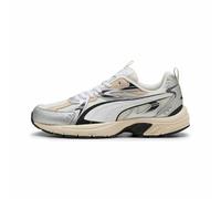 PUMA Milenio Tech, Zapatillas Unisex Adulto, Blanco Cálido Blanco Plata, 48.5 EU