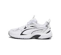 PUMA Milenio Tech, Zapatos atléticos Unisex Adulto, White Black Silver, 45 EU
