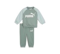 PUMA MINICATS ESS Raglan Crew Set FL INF, Trajes de punto Bebé-Niños, Green Moon, 68