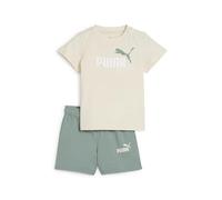 PUMA MINICATS ESS Tee and Shorts Set INF, Abiti lavorati a maglia Bebé-Niños, Alpine Snow, 104