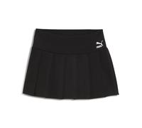 PUMA Minifalda plisada clásica para mujer, Negro Puma, XS