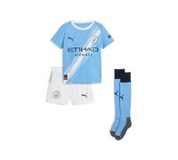 PUMA Minikit Manchester City 1.ª equipación 25/26 Niños | Conjunto oficial de 3 piezas; camiseta, pantalón corto y calcetines; dryCELL absorbente; corte regular; tejido transpirable