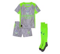PUMA Minikit Manchester City 3.ª equipación 25/26 Niños | Conjunto oficial de 3 piezas; camiseta, pantalón corto y calcetines; dryCELL absorbente; corte regular; tejido transpirable
