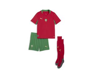 PUMA Minikit Marruecos 1.ª equipación 2026 juvenil, Accesoiros, Rojo, 5-6Y