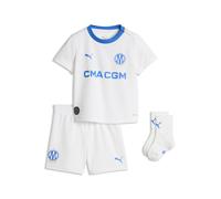 PUMA Minikit Olympique de Marseille 1.ª equipación 26/27 infantil, Ropa, Blanco, 2-4M