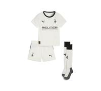PUMA Minikit primera equipación Borussia Mönchengladbach 25/26 para niños, Ropa, Blanco, 4-5Y