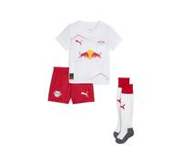 PUMA Minikit RB Leipzig 1.ª equipación 25/26 juvenil, Ropa, Blanco, 3-4Y 3-4Y