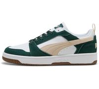 PUMA Mixta Rebound V6 Low SD Basket, Green Parcela Puma Nieve Alpine Blanco, 47 EU