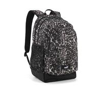 PUMA mochila de ocio Academy AOP Backpack 29L Mouse Gray-Buttercream-Leopard AOP negro