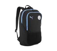 PUMA Mochila Manchester City, Black, M, Clásico | Licencia oficial; capacidad de 24 litros; compartimento para portátil; correas acolchadas para el hombro; escuela