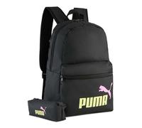 Mochila urbana Puma Phase Backpack Set Color: negro/amarillo