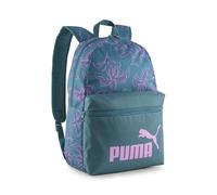 PUMA Mochila Phase con Estampado Integral 22 l OneSize, Emerald Ice Rosy Outlook Floral AOP Green Pink