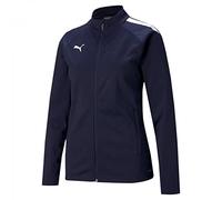 PUMA Mujer Sudadera con capucha, Peacoat-Puma White, S