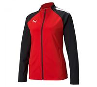 PUMA Mujer Sudadera con capucha, Puma Red-Puma Black, M
