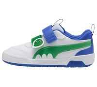 PUMA MULTIFLEX 2 Dino V PS - Zapatillas Deportivas, Color Blanco-Verde Fruta-Zafiro Real, Talla 2.5 UK Niño, Puma Blanco Verde Fruta Zafiro Real, 35 EU