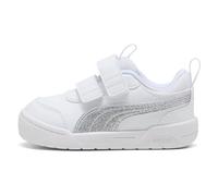 Puma MULTIFLEX 2 Glitz FS V INF - Zapatillas Deportivas para bebé, Color Blanco y Plateado, Talla 4.5